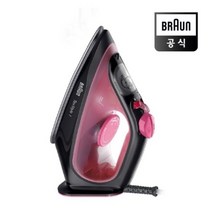 BRAUN 스팀다리미, 단품, 블랙 + 자주, SI1070PU