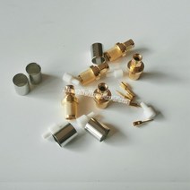 5 조각 RG8 LMR400 RG213 RG214 RG165 케이블 RF 커넥터 황금 SMA 남성 플러그 크림프