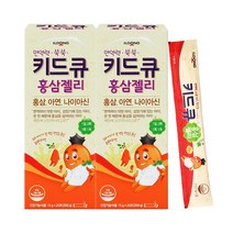 일동제약 키드큐 홍삼젤리 20포x2개 어린이 젤리 영양제 유아 면역력 진세노사이드, 2개, 300g