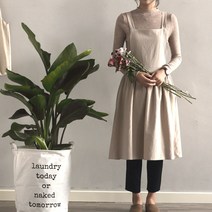 시원한 여름 원피스 앞치마, 핑크