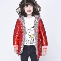 MARC JACOBS [빠른배송] 리버시블 레오파드 패턴 포인트 메탈릭 롱패딩