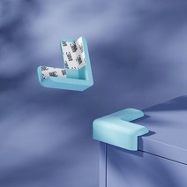 코너가드 어린이 안전 엣지 가드 충돌 방지 보호 커버 패드 아기 실리콘 코너 보호대 테이블 책상 각도, [01] L- blue