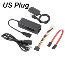외장cd롬 외장 odd dvd cd 롬 리더기USB 2.0 IDE SATA 2.5 3.5 인치 HD 하드 드라이브 어댑터 변환기 4 핀, 03 US Plug