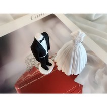 [라뮤즈캔들] 웨딩 석고방향제 세트 리필오일 박스포장, 화이트 턱시도, 헤스페리데스