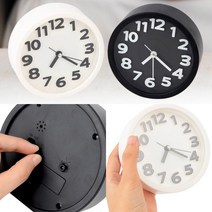 탁상용시계 심플탁상시계 알람탁상시계 무소음탁상시계, 블랙