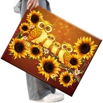 파센 DIY 보석 십자수 캔버스형 50 x 40 cm, A-001.귀한부엉이