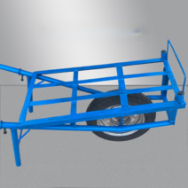 농업용 대차 구루마 수레 끌차 자재 전동리어카 박스, 소형이륜차