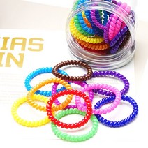 이쁨달다 틴스 팔찌 스프링세트 자국없는 전화선 머리끈 20P 꼬불이 슈슈