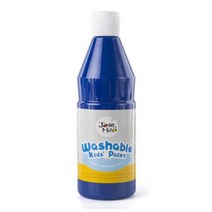 체험미술 핑거페인팅 파랑물감 500ml 퍼포먼스 오감발달 손바닥찍기 문센