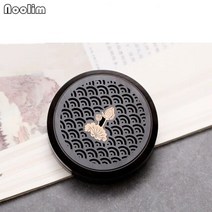 플랫 버너블랙 나무 향 버너 홀더 실내 라운드 중공 코일 상자 아로마 테라피 홈 오피스, 02 B