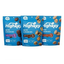 미국 당뇨간식 무설탕 쿠키 3종류 HIGHKEY 키토 과자 당뇨환자 식단 다이어트