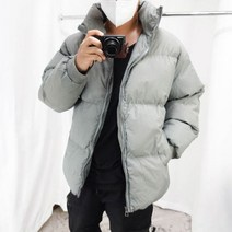 남자 오버핏 겨울 하이넥 웰론 커플 따뜻한 패딩 2컬러