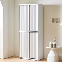 유니우드 파모스 미닫이 슬라이딩 2000 수납장 템바보드, 화이트(템바)