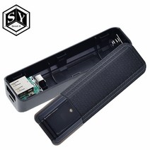 파워뱅크 자작배터리 캠핑용배터리 새로운 휴대용 모바일 USB 전원 은행 충전기 팩 상자 배터리 케이스 1x1, 한개옵션0