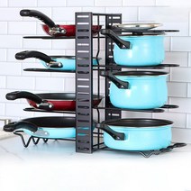 방구석닷컴 냄비 후라이팬 정리대, 04.기본형8단