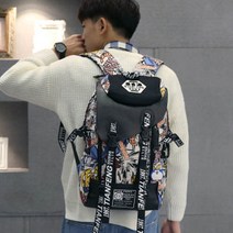 가바바 학생 가방 패피라면 그래픽 백팩 G9416