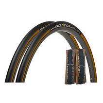 파나 레이서 클린처 타이어 [700×25C] 레이스 D 에보 4 F725-RCD-D4-2P 블랙브라운 (로드 오토바이 크로스 오토바이로드 레이스 투어링 롱 라이드용) 간이 포장 2개 세트[본체 치수(mm)] 부품) 502148