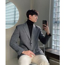 [겨울특가]남자 기본체크 오버핏블레이져