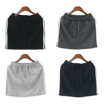 옆줄라인 허리밴딩 스커트 DM-6689