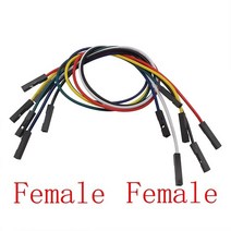 아두이노 키트 코딩 입문 교육 보드 점퍼선 10 개/몫 2.54mm 남성 여성 브레드 보드 점퍼 와이어 케이블 커, 03 Female to Female_06 Green