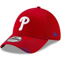 New Era MLB 네오 팀 컬러 39Thirty 스트레치 플렉스 핏 모자 캡 York Yankees, Large-X-Large, Philadelphia Phillies