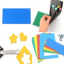 1P 잘라쓰는자석 고무자석판 칼라고무자석 고무자석, 대 - 흰색