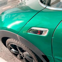 도어스커프 2023-2022 Mini Clubman F54 카본 파이버 카 프론트 사이드 펜더 턴 시그널 인디케이터 커버 트, 한개옵션0