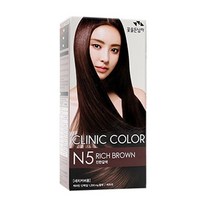 꽃을든남자 크리닉 칼라 염색약 새치커버 멋내기 소망화장품, 1개, N5진한갈색