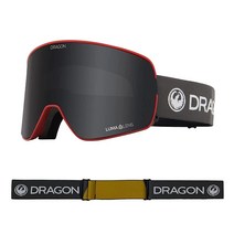 Dragon 유니 스노고글 NFX2 보너스 렌즈 포함 - 루말렌 다크 스모크 + 루말렌 로즈 미디엄 (NFX2 보너스)