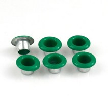 신발 가방 의류 가죽 벨트 모자용 100 세트 8mm 금속 구멍 와셔 공예 수리 그로멧 라운드 아이 링, Green