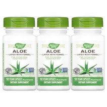 네이처스웨이 Aloe Latex with Fennel 140mg 비건 100정 3통, 1개, 기본