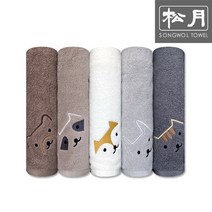송월타월 빼꼼 150g 호텔수건 1장, 여우(아이보리)