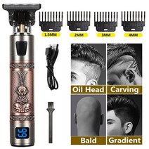 hair trimmer electr shaver hair clipper 전문 면도기 수염 이발사 0mm 신사 헤어 커팅 머신 남성 이발 스타일, 원숭이 액정