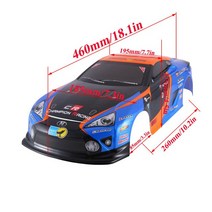 1/10 RC 자동차 쉘 페인트 바디 195/190mm 너비 PVC 커버 110 레이싱 드리프트 투어링 Hsp Yokomo Hpi ZD TAMIYA, [02] B