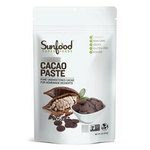 썬푸드 카카오 페이스트 비건 글루텐 프리 무설탕, 454g, 1개