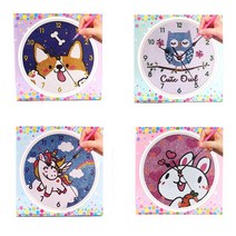 20000 DIY 큐빅 보석십자수 벽시계