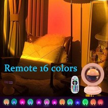 5v 분위기 야간 조명 usb 미니 일몰 프로젝션 램프 라이브 아름다움 배경 벽 장식 사진 방 장식 빛, USB 리모컨 16색