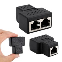 랜선분배기 랜 분배기 랜선 연장 더블 11 1 2 웨이 RJ45 이더넷 LAN 네트워크 어댑터 포트 커플러, 01 1 to 2 Ways