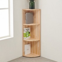 H6701 3단 삼나무 코너책장 1color 좌_삼나무, 색상
