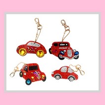 큐브아트 보석 비즈 열쇠고리 보석십자수, 17번뛰뛰빵빵