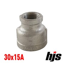 국산 스텐 304 이경 소켓 30x15A / SUS 304 스텐레스 레듀샤 무독성 부속 연결, 1개