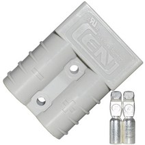 50A Battery Quick Disconnect Power DC600V Electric Plug Recovery Winch Trailer Forklift, 02 Gray