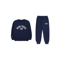 엠엘비 MLB 키즈 트레이닝 공용 바시티 맨투맨 세트 NY 네이비