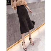 언발 머메이드스커트 여성 여름 슬림핏 롱 0A라인 트임 일단행거 힙랩 596240456