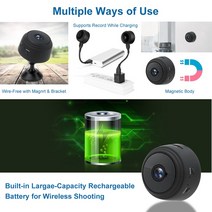 홈캠 펫캠 홈cctv 베이비캠 HD 1080P WiFI 미니 IP 카메라 스마트 홈 보안 비디오 캠코더 원격 제어 무선, 01 Camera