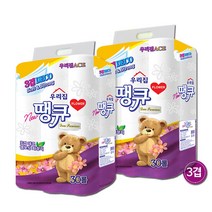 정품 플라워 땡큐 3겹 롤 화장지 휴지 30롤 2팩, 1