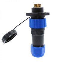 SP20 방수 커넥터 IP68 2 홀 플랜지 소켓 1/2/3/4/5/6/7/8/9/12/14Pin 케이블, 7 pin