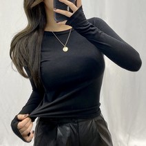 VANANA2 여리핏 슬림 여성 워머 긴팔 티셔츠