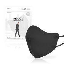 KF94 피크 V 라이트핏 마스크 코랄핑크 M 50개입 1개, 블랙