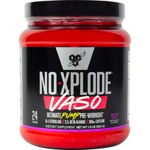 BSN NO 익스플로드 VASO 24서빙 504g, Grape Fury